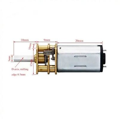 12MM Gearbox Metal Gear DC Motor 45 Rpm 1.5V 24V 0.7 Watt For Door Lock