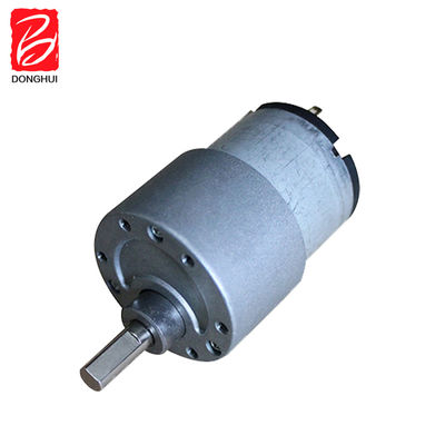 50 RPM Brush DC Gear Motor 37mm Carbon Brush DC Gearbox Motor 3V - 24V For Robot