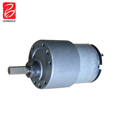 50 RPM Brush DC Gear Motor 37mm Carbon Brush DC Gearbox Motor 3V - 24V For Robot