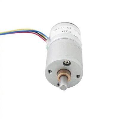 5V DC Micro Geared Stepper Motor 20mm 2 Phase 4 Wire Stepper Motor With Gearbox