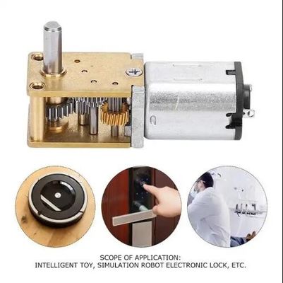 3V - 6V Horizontal Right Angle DC Worm Gear Motor Short Shaft Low Speed High Torque
