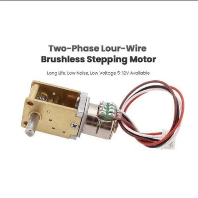 12mm Right Angle DC Worm Gear Motor Permanent Magnet Brushless Stepper Motor