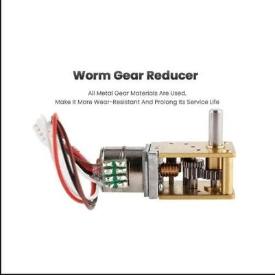 12mm Right Angle DC Worm Gear Motor Permanent Magnet Brushless Stepper Motor