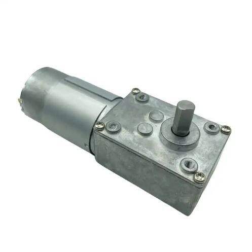 High Torque Micro DC Worm Gear Motor Hollow Shaft Brush 12V DC Electric Gear Motor